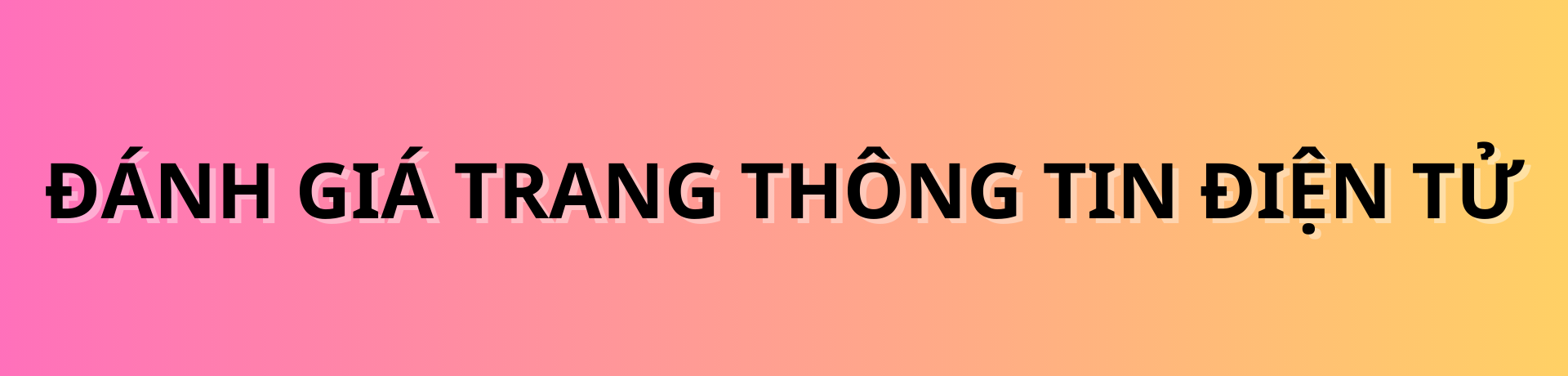 Đánh giá trang thông tin điện tử